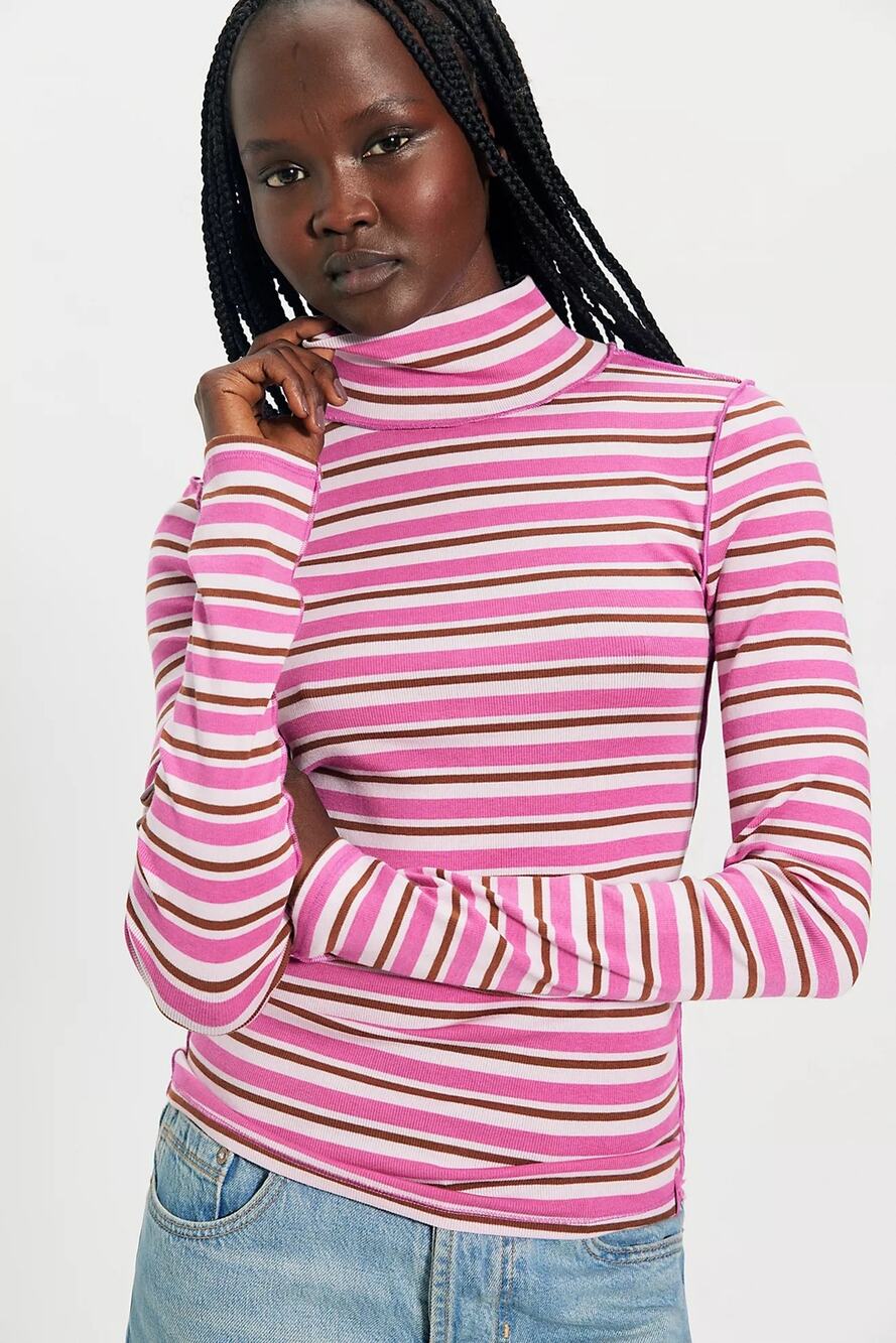 NWT we the free good good stripe long sleeve size S